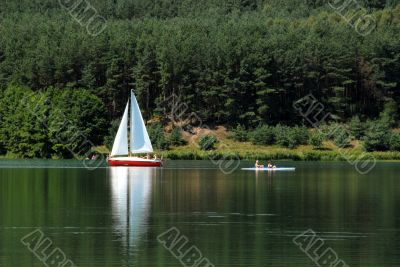 sailing on the bay
