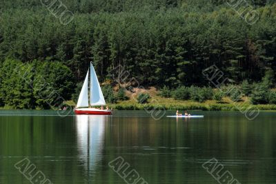 sailing on the bay