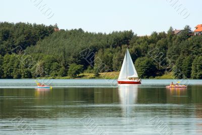 sailing on the bay