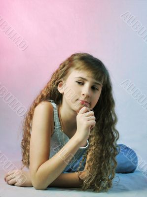 Sitting girl