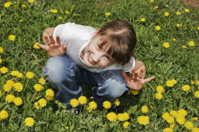 Girl on the meadow