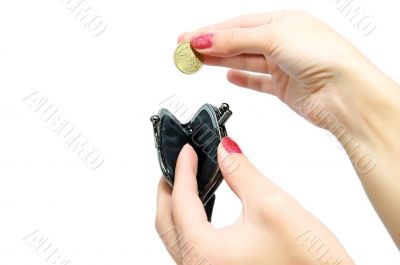 Holding coin