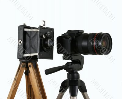 old and new camera
