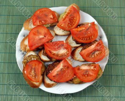 open sandwiches