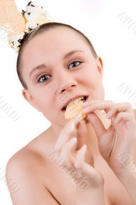 Eating my bisquit