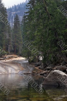 The river in a valley