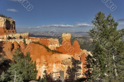 Orange rocks.