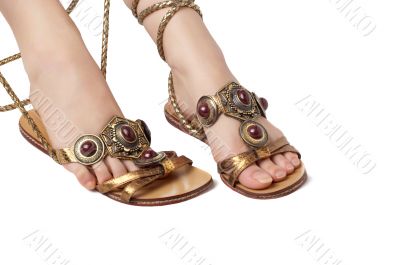 decorated sandals