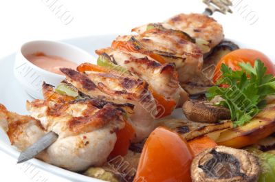 kebab closeup