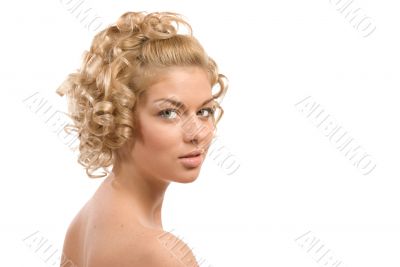 Curly blond