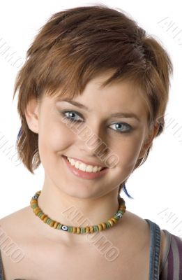 Smiling teen