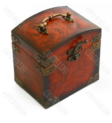 antique wooden trunk