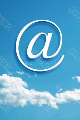 white cloud and at