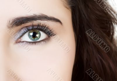 beautiful eye closeup