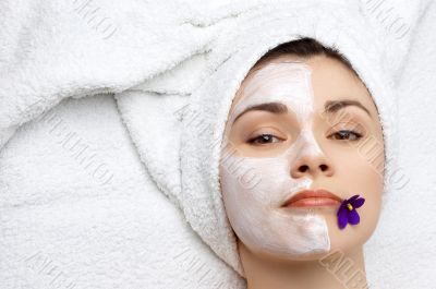 beauty salon series: facial mask