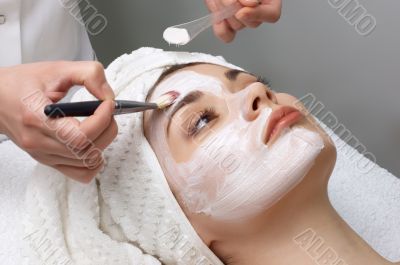 beauty salon series, facial mask