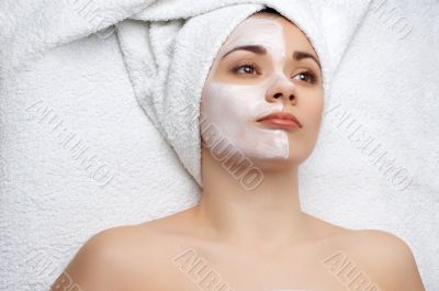 beauty salon series: facial mask