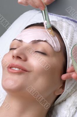 beauty salon series, facial mask