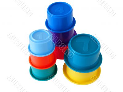 Toy cups for sandbox