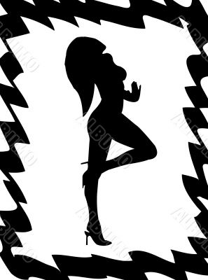 Woman in the frame