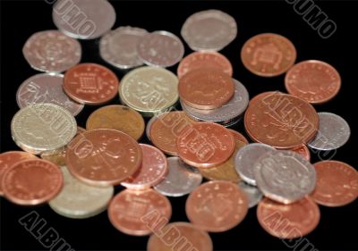 Pile of UK Coins