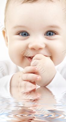 baby in water