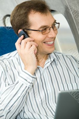 Calling in the airplane