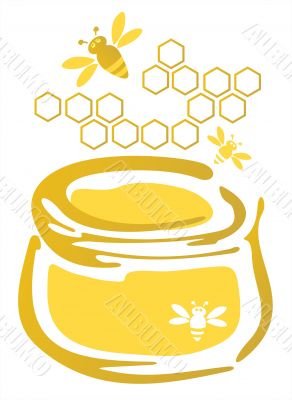 honey and bees