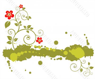 green grunge pattern