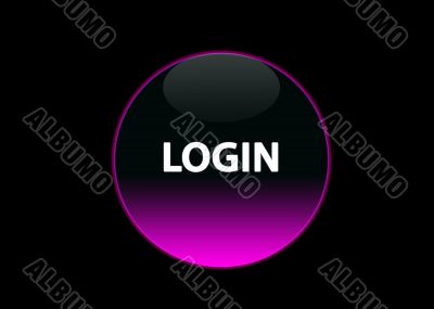 pink neon buttom login