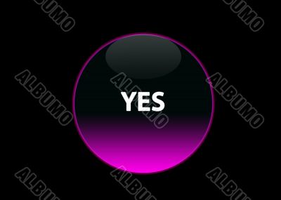pink neon buttom yes