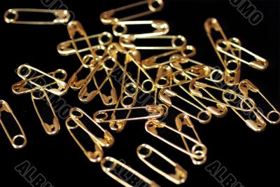 Golden Safety Pins
