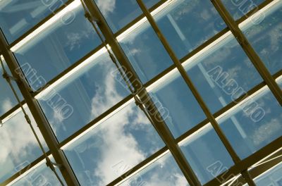 Ceiling of an office