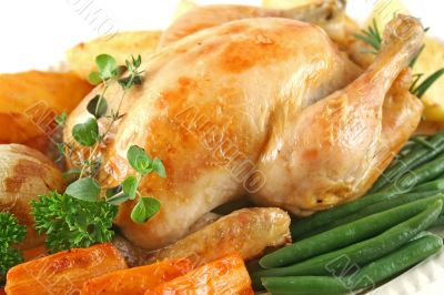 Roast Chicken And Vegetables
