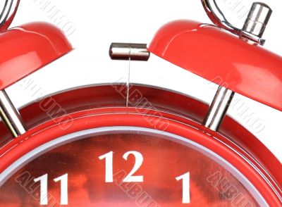 Classic red clock