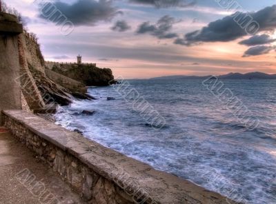 Lighthouse on the coast