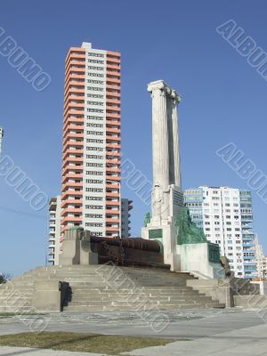 Monument in Malecon Street, in Havana