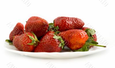 Fresh red strawberries