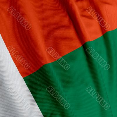 Malagasy Flag Closeup