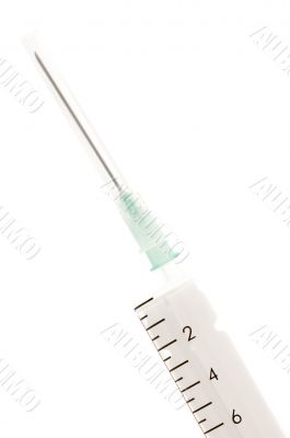 Syringe close up
