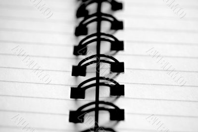 Black and White Spiral-Bound Notebook