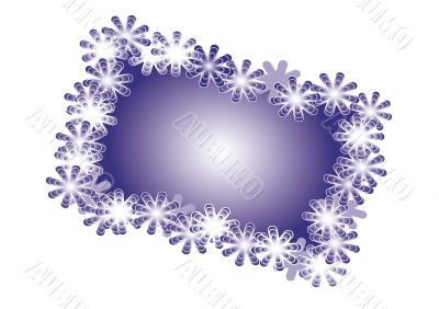 vector christmas card with snowflakes