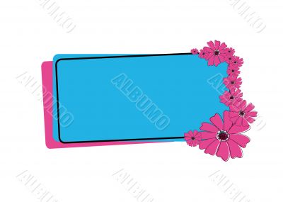 color frame with a lot of flowers