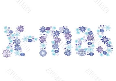 background with word x-mas