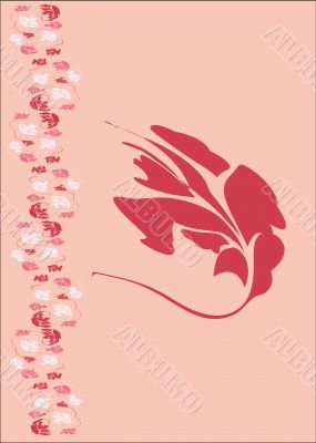 blank with floral elements