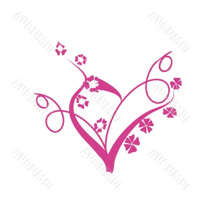 pink valentine card