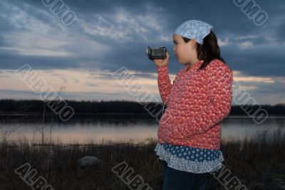 Girl With Camcorder