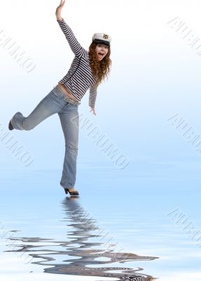 playful woman