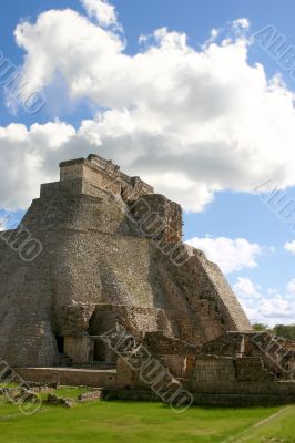 Uxmal maya pyramid