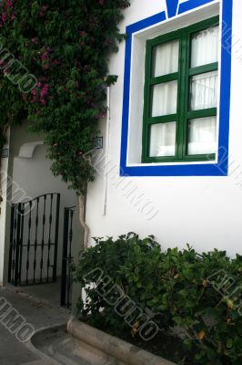 Window, Blue and Green